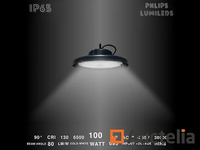 10 x highbay pro 100w - philips lumileds - 130lm/w - 6500k - afbeelding 1 van  5