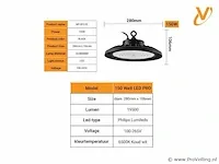10 x highbay pro 150w - philips lumileds - 130lm/w - 6500k - afbeelding 2 van  5