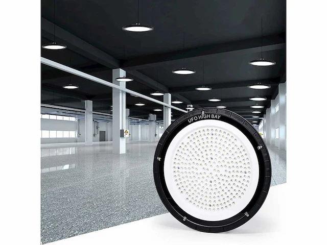 10 x highbay slim 100w - 110lm/w - koud wit 6400k - afbeelding 1 van  4