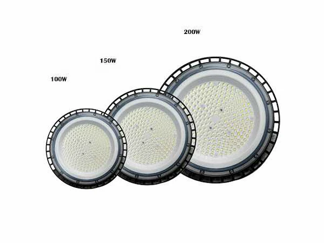 10 x highbay slim 100w - 110lm/w - koud wit 6400k - afbeelding 3 van  4