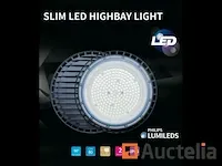 10 x highbay slim 100w - philips lumileds - 110lm/w - koud wit 6500k - afbeelding 2 van  5