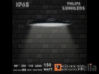 10 x highbay slim 150w - philips lumileds - 110lm/w - koud wit 6500k - afbeelding 2 van  5