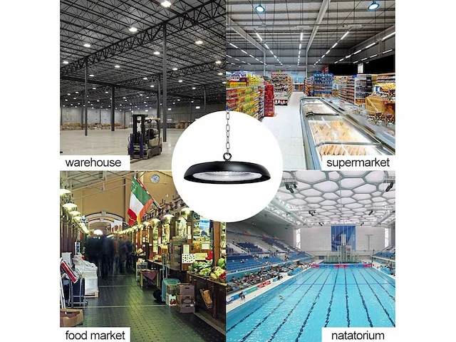 10 x highbay slim 200w - 130lm/w - ip65 - koud wit 6400k - afbeelding 5 van  5