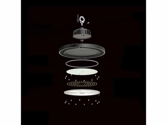 10 x highbay ufo 100w - pro design smd - dimbaar - lumileds philips - waterdicht ip65 - koud wit 6500k - afbeelding 5 van  9