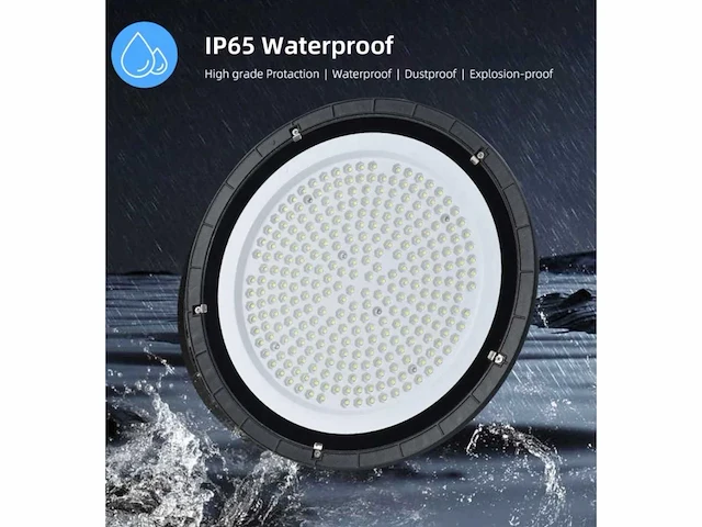 10 x highbay ufo 180w - slim design smd - waterdicht ip65 - koud wit 6500k - afbeelding 1 van  5