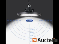 10 x highbay ufo 200w - pro design smd - dimbaar - lumileds philips - ip5 - koud wit 6500k - afbeelding 5 van  10