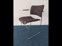 10 x howe 40/4 design vergaderstoel by david rowland (blauw/grijs) - afbeelding 2 van  7