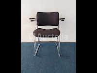 10 x howe 40/4 design vergaderstoel by david rowland (blauw/grijs) - afbeelding 4 van  7