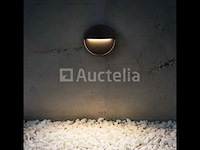 10 x inbouw ronde led trapverlichting – 6w – 540 lm – 3500k neutraal wit – zwart – ip54 waterdicht – (s-22r) - afbeelding 1 van  5