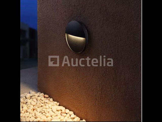 10 x inbouw ronde led trapverlichting – 6w – 540 lm – 3500k neutraal wit – zwart – ip54 waterdicht – (s-22r) - afbeelding 5 van  5