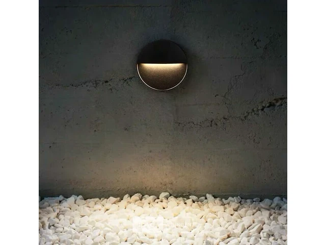 10 x inbouw ronde led trapverlichting – 6w – 540 lm – 3500k neutraal wit – zwart – ip54 waterdicht – (s-22r) - afbeelding 3 van  6