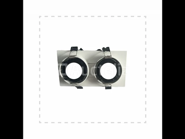 10 x inbouwspotfitting (ep-2) - verstelbaar - gu10 - wit/zwart - afbeelding 2 van  5