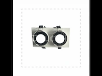 10 x inbouwspotfitting (ep-2) - verstelbaar - gu10 - wit/zwart - afbeelding 2 van  5