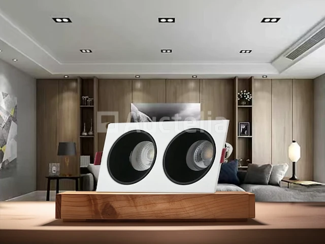 10 x inbouwspotfitting (ep-2) - verstelbaar - gu10 - wit/zwart - afbeelding 3 van  5