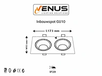 10 x inbouwspotfitting (ep-2) - verstelbaar - gu10 - wit/zwart - afbeelding 4 van  5