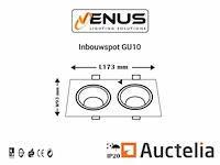 10 x inbouwspotfitting (ep-2) - verstelbaar - gu10 - wit/zwart - afbeelding 5 van  5