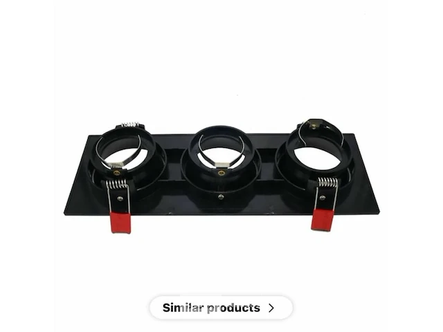 10 x inbouwspotfitting (ep-3) - verstelbaar - gu10 - zwart - afbeelding 3 van  6