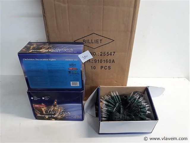 10 x kerstlampen 160 l classic kaars model - afbeelding 1 van  2