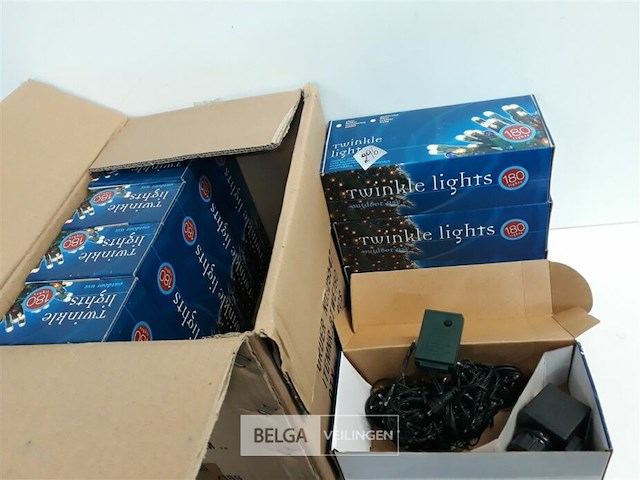 10 x kerstlampen 180 l classic twinkel 8 programma's - afbeelding 1 van  3