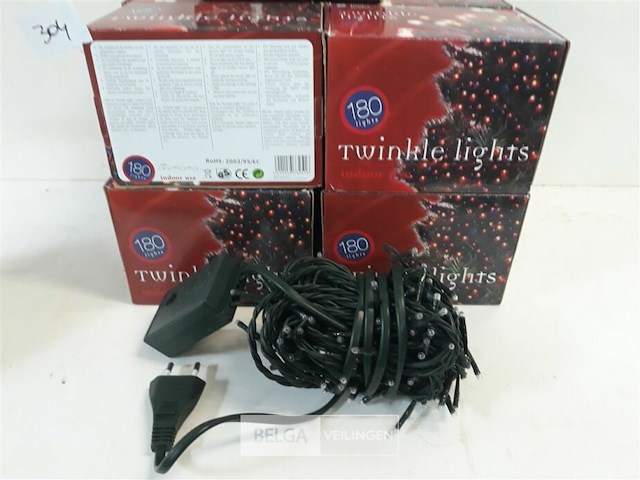 10 x kerstlampen 180 l classic twinkel 8 programma's - afbeelding 3 van  3