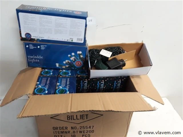10 x kerstlampen 200 l classic twinkel 8 programma's - afbeelding 1 van  2