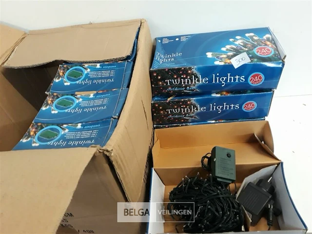 10 x kerstlampen 240 l classic twinkel 8 programma's - afbeelding 1 van  3