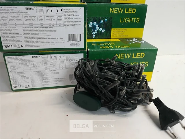 10 x kerstverlichting led 50 l mix blauw/helder wit - afbeelding 3 van  3