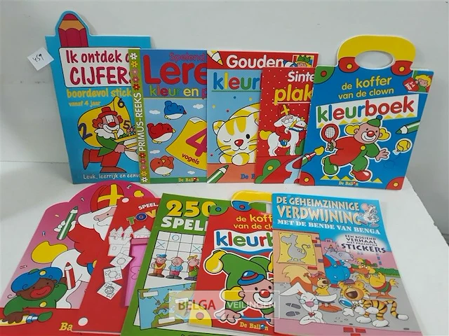 10 x kinder kleur – doe – leerboek 10 assorti - afbeelding 1 van  3