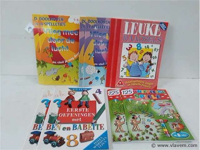 10 x kinder spel en doe boekjes - afbeelding 1 van  2