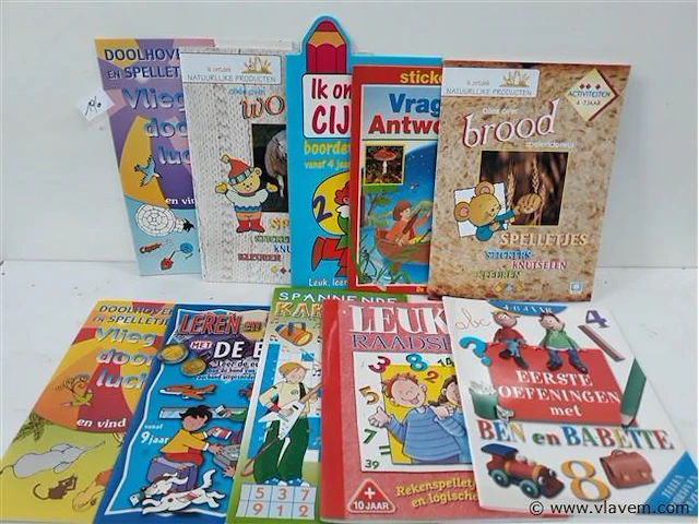 10 x kinder spel en doe boekjes - afbeelding 1 van  2
