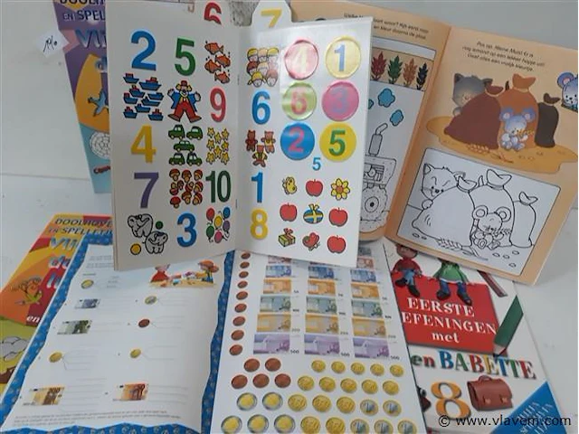 10 x kinder spel en doe boekjes - afbeelding 2 van  2