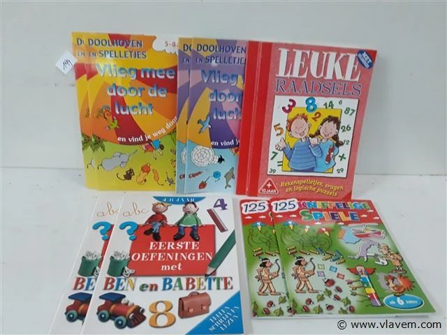 10 x kinder spel en doe boekjes - afbeelding 1 van  2