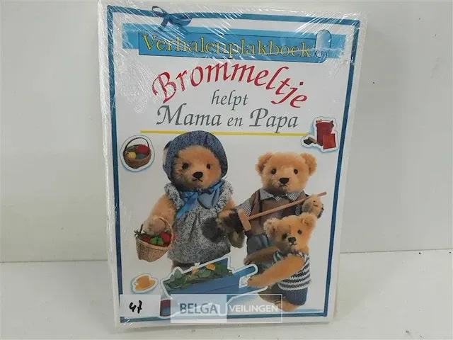 10 x kinder verhalen plakboekje brommeltje helpt mama en papa - afbeelding 1 van  3