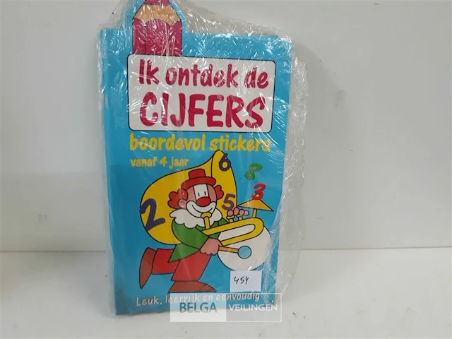 10 x kinderboek ik ontdek de cijfers met stickers - afbeelding 3 van  3