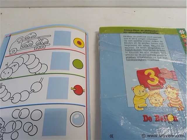 10 x kleur en plakboek 4-5 jaar - afbeelding 2 van  2