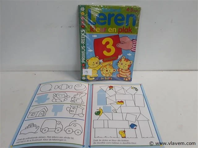 10 x kleur en plakboek 4-5 jaar - afbeelding 1 van  2