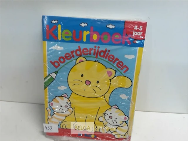 10 x kleurboek boerderijdieren voor 4-5 jarige - afbeelding 1 van  3