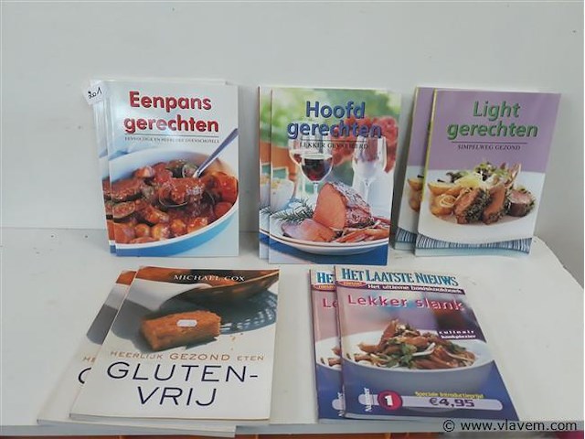 10 x kookboek 5 verschillende - afbeelding 1 van  2