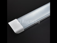 10 x led-batten 120w met lens – 120cm – 6500k koud wit – stofdicht – 30.000h - afbeelding 3 van  5