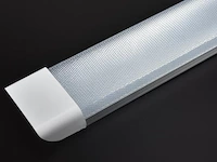 10 x led-batten 120w met lens – 120cm – 6500k koud wit – stofdicht – 30.000h - afbeelding 2 van  5