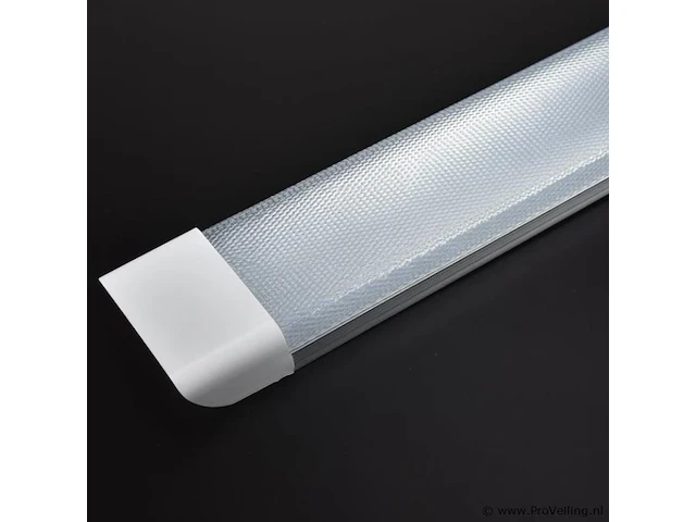 10 x led-batten 120w met lens – 120cm – 6500k koud wit – stofdicht – 30.000h - afbeelding 2 van  5