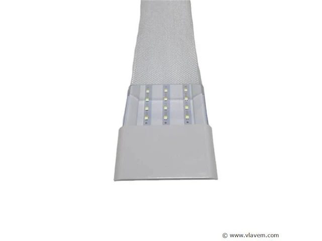 10 x led-batten 120w met lens – 120cm – 6500k koud wit – stofdicht – 30.000h - afbeelding 4 van  5