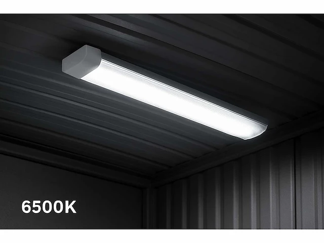 10 x led-batten 120w met lens – 120cm – 6500k koud wit – stofdicht – 30.000h - afbeelding 1 van  5