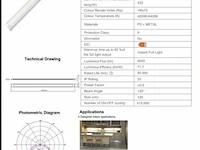 10 x led batten 54w – 150cm – 4000k blanc neutraal – stofdicht – 30.000h - afbeelding 5 van  5