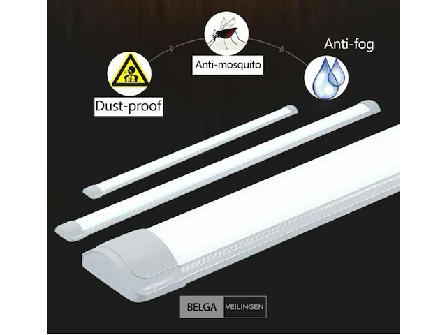 10 x led batten 54w – 150cm – 4000k blanc neutraal – stofdicht – 30.000h - afbeelding 5 van  6