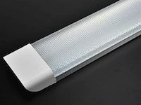 10 x led batten light 120w met lens - 6500k koud wit - afbeelding 1 van  6