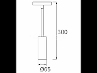 10 x led hanglamp op magnetische rail 48v - 4200k neutraal wit -30w - zwart - afbeelding 2 van  4