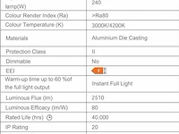 10 x led hangspot op magnetische rail 48v - 4200k neutraal wit -30w - zwart - afbeelding 4 van  4