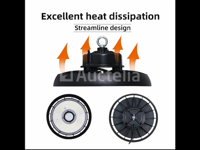 10 x led highbay lamp 200w – 150 lm/w – 3cct instelbaar (3000k/4500k/6500k) – ip65 waterdicht - afbeelding 4 van  5
