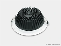 10 x led inbouwspot – 30w – 3000k warm wit – cob – rond – 2700 lm – ø300 mm – ip20 - afbeelding 3 van  4